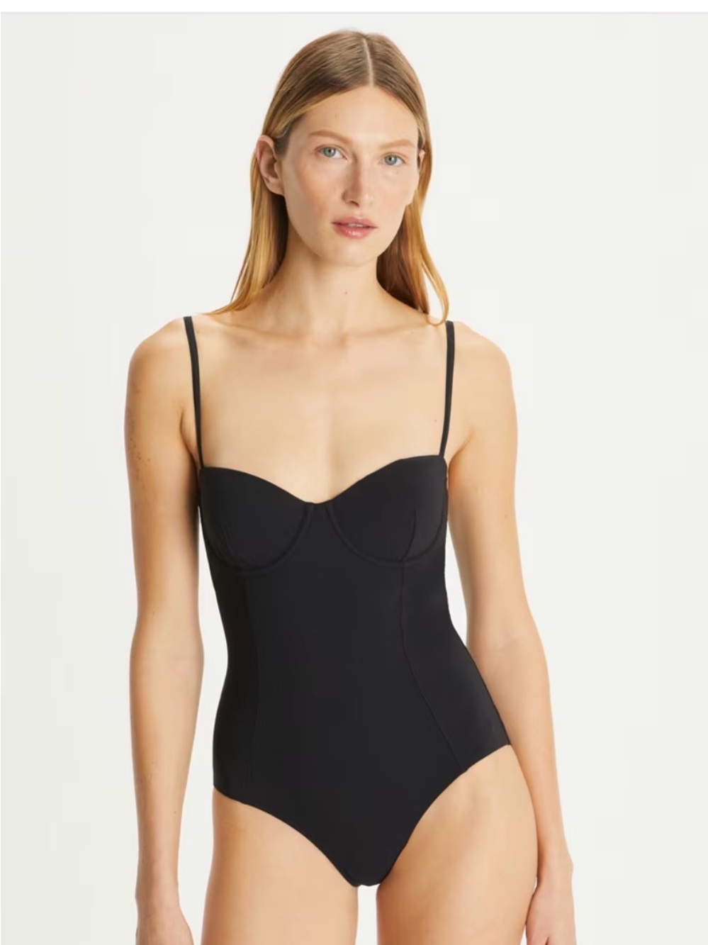 Tory Burch Black One-Piece Swimsuit with Underwire